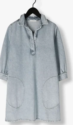 blauwe by-bar mini jurk flynt denim dress