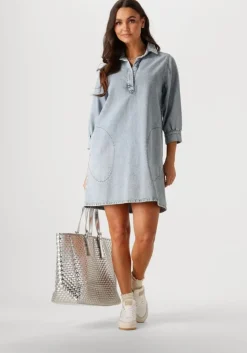 blauwe by-bar mini jurk flynt denim dress