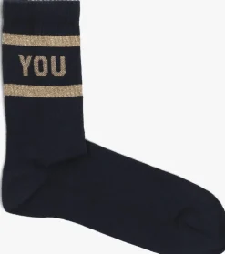 blauwe by-bar sokken lucky sparkle navy socks