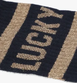 blauwe by-bar sokken lucky sparkle navy socks