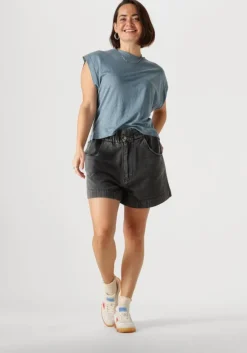 blauwe by-bar top mason linnen top