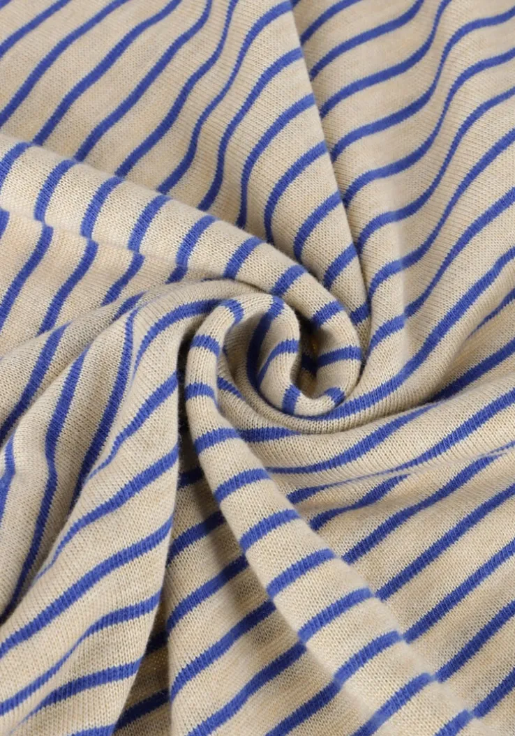 blauwe by-bar t-shirt diede small stripe top