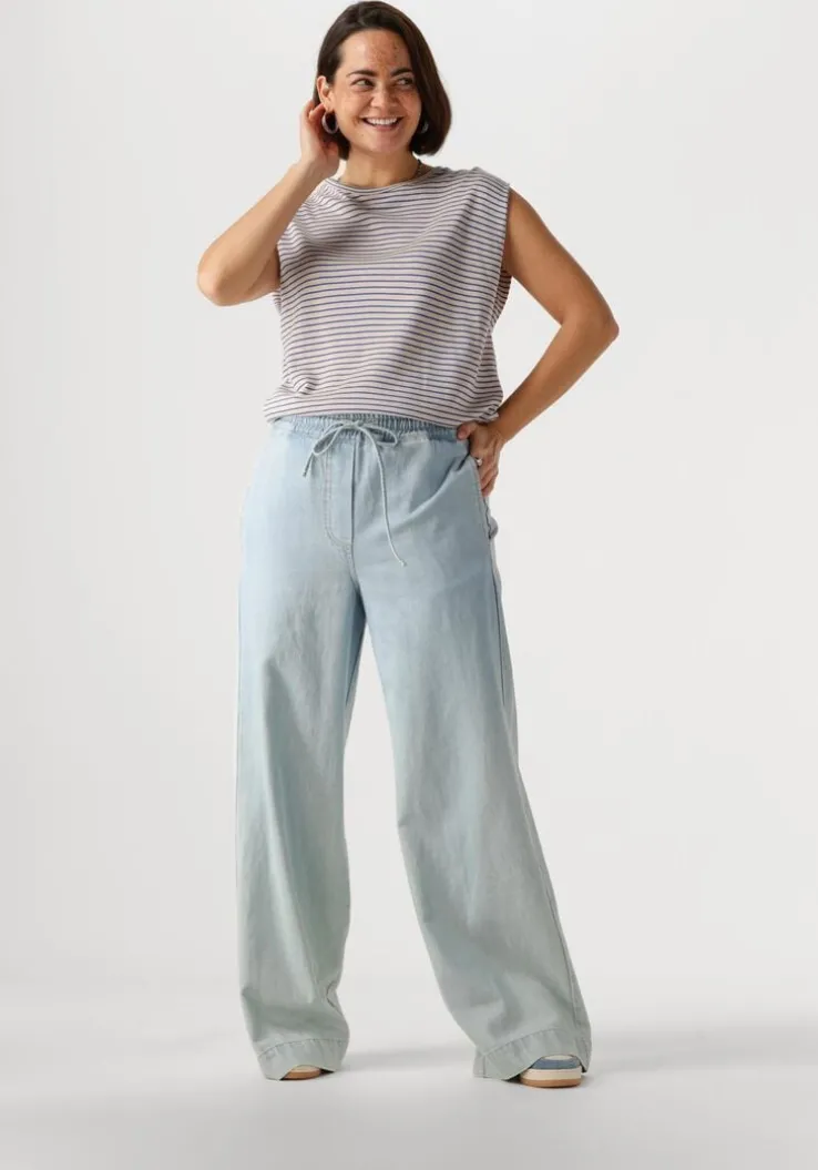 blauwe by-bar t-shirt diede small stripe top