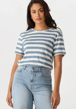 blauwe by-bar t-shirt hope big stripe top