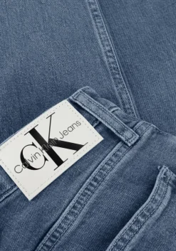 blauwe calvin klein mom jeans mom jean