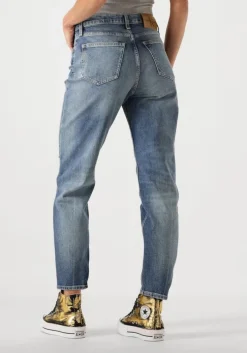 blauwe calvin klein mom jeans mom jean