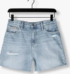 blauwe calvin klein shorts mom short