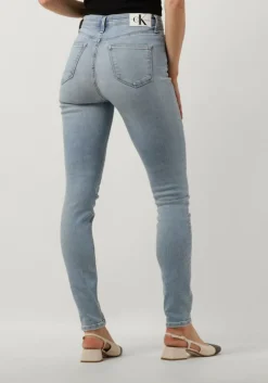 blauwe calvin klein skinny jeans high rise skinny