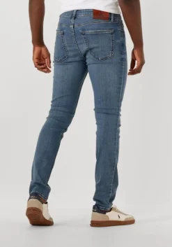 blauwe calvin klein skinny jeans skinny canyon blue jean regen