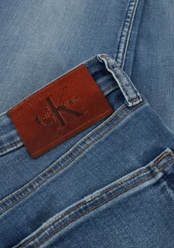 blauwe calvin klein skinny jeans skinny canyon blue jean regen
