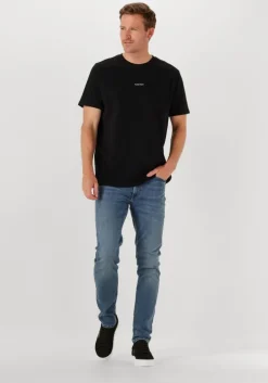 blauwe calvin klein skinny jeans skinny canyon blue jean regen