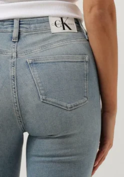 blauwe calvin klein skinny jeans high rise skinny