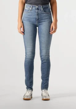 blauwe calvin klein skinny jeans high rise skinny