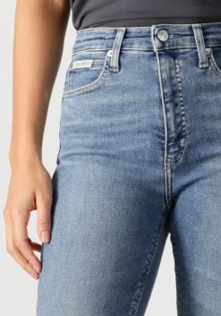 blauwe calvin klein skinny jeans high rise skinny