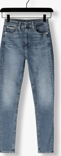 blauwe calvin klein skinny jeans high rise skinny