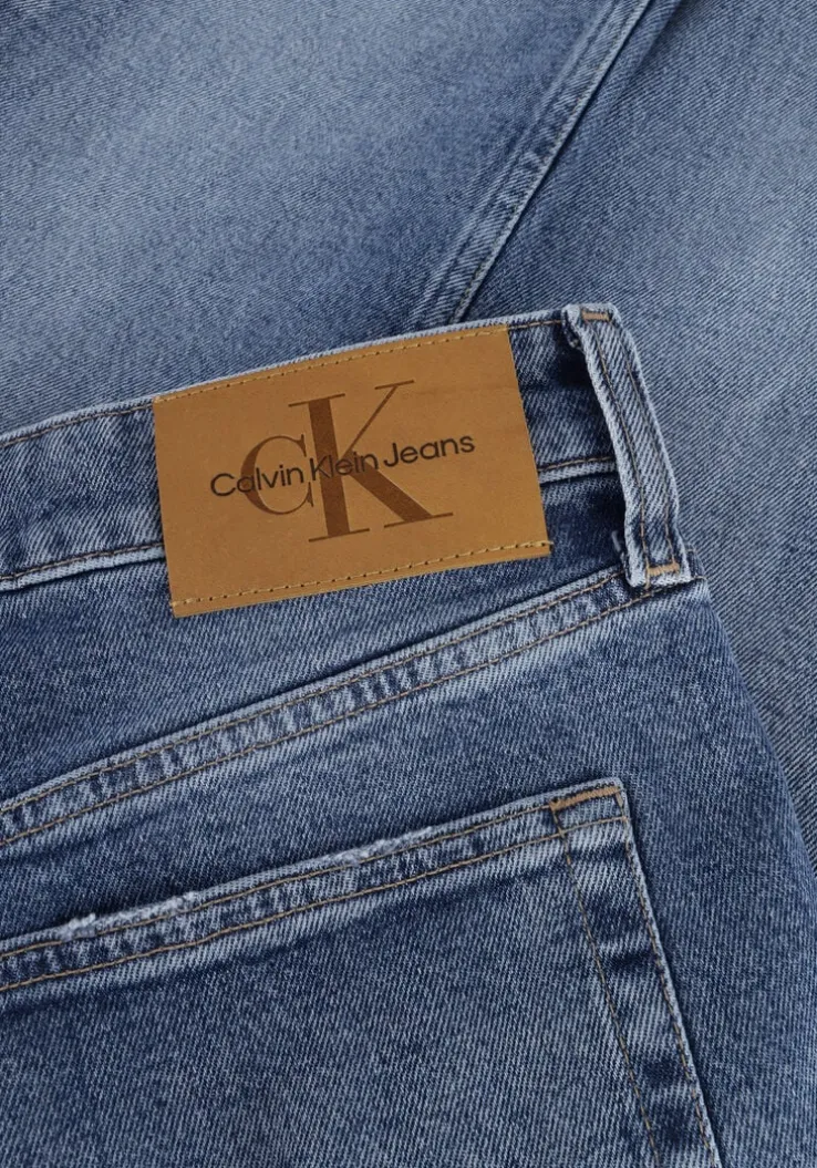 blauwe calvin klein slim fit jeans slim taper