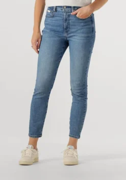 blauwe calvin klein slim fit jeans hgh rs sknny ankl
