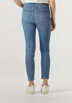 blauwe calvin klein slim fit jeans hgh rs sknny ankl