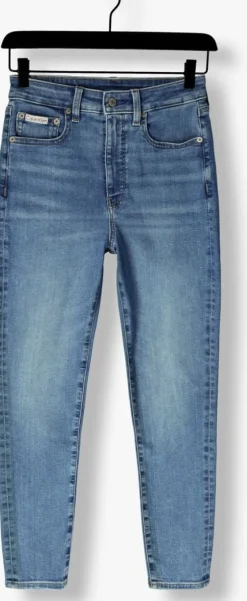 blauwe calvin klein slim fit jeans hgh rs sknny ankl
