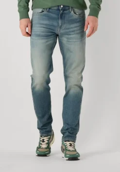 blauwe calvin klein slim fit jeans slim taper