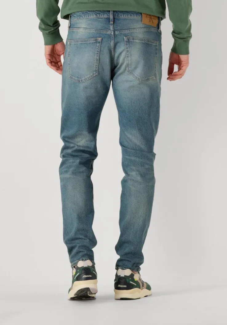 blauwe calvin klein slim fit jeans slim taper