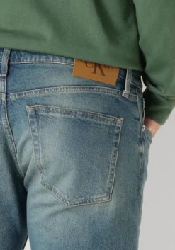 blauwe calvin klein slim fit jeans slim taper