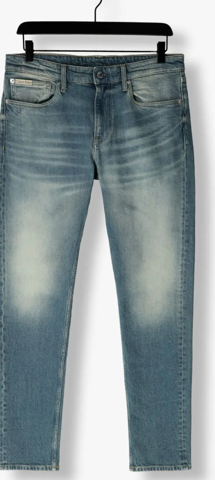 blauwe calvin klein slim fit jeans slim taper