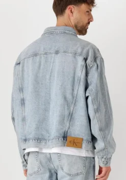 blauwe calvin klein spijkerjas relaxed denim jacket