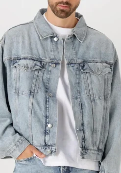 blauwe calvin klein spijkerjas relaxed denim jacket