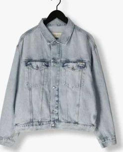 blauwe calvin klein spijkerjas relaxed denim jacket