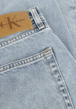 blauwe calvin klein straight leg jeans standard straight