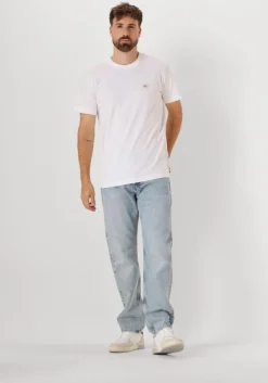 blauwe calvin klein straight leg jeans standard straight