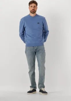 blauwe calvin klein sweater ls eu badge 350terry cn swtshrt