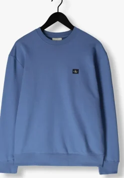 blauwe calvin klein sweater ls eu badge 350terry cn swtshrt