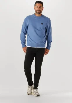 blauwe calvin klein sweater ls eu badge 350terry cn swtshrt