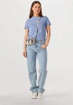 blauwe calvin klein t-shirt placed institutional baby tee