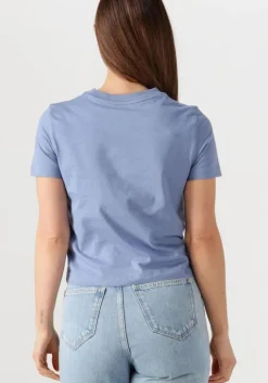 blauwe calvin klein t-shirt placed institutional baby tee