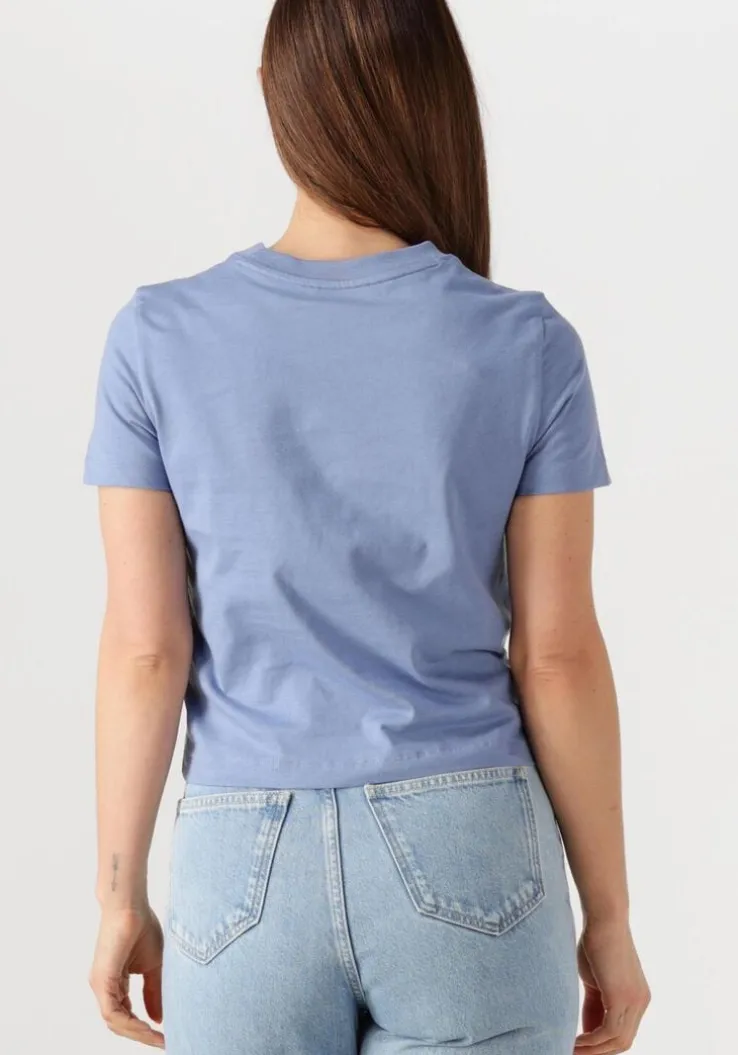 blauwe calvin klein t-shirt placed institutional baby tee