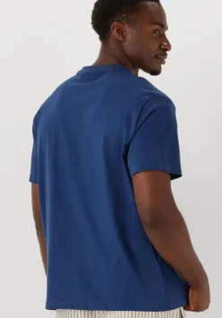 blauwe calvin klein t-shirt ss hero monologo tee 20s