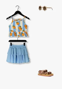 blauwe carlijnq minirok basic - layered skirt