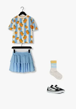 blauwe carlijnq minirok basic - layered skirt