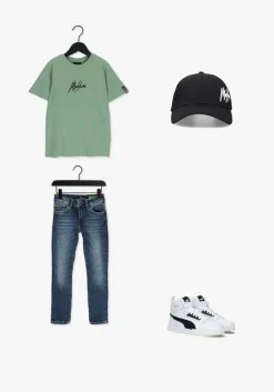 blauwe cars jeans slim fit jeans kids bates slim fit