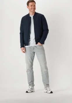 blauwe cast iron jack bomber jacket throttle barker