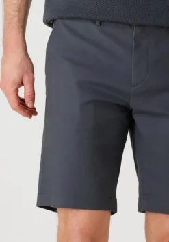 blauwe cast iron korte broek riser shorts comfort stretch