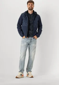 blauwe cast iron polo short sleeve polo regular fit cotton modal