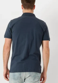 blauwe cast iron polo short sleeve polo fine pique essential