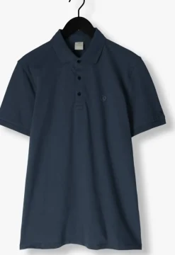 blauwe cast iron polo short sleeve polo fine pique essential
