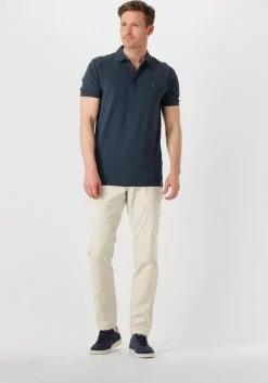 blauwe cast iron polo short sleeve polo fine pique essential