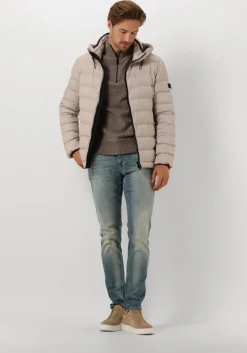 blauwe cast iron slim fit jeans riser slim blue green ocean