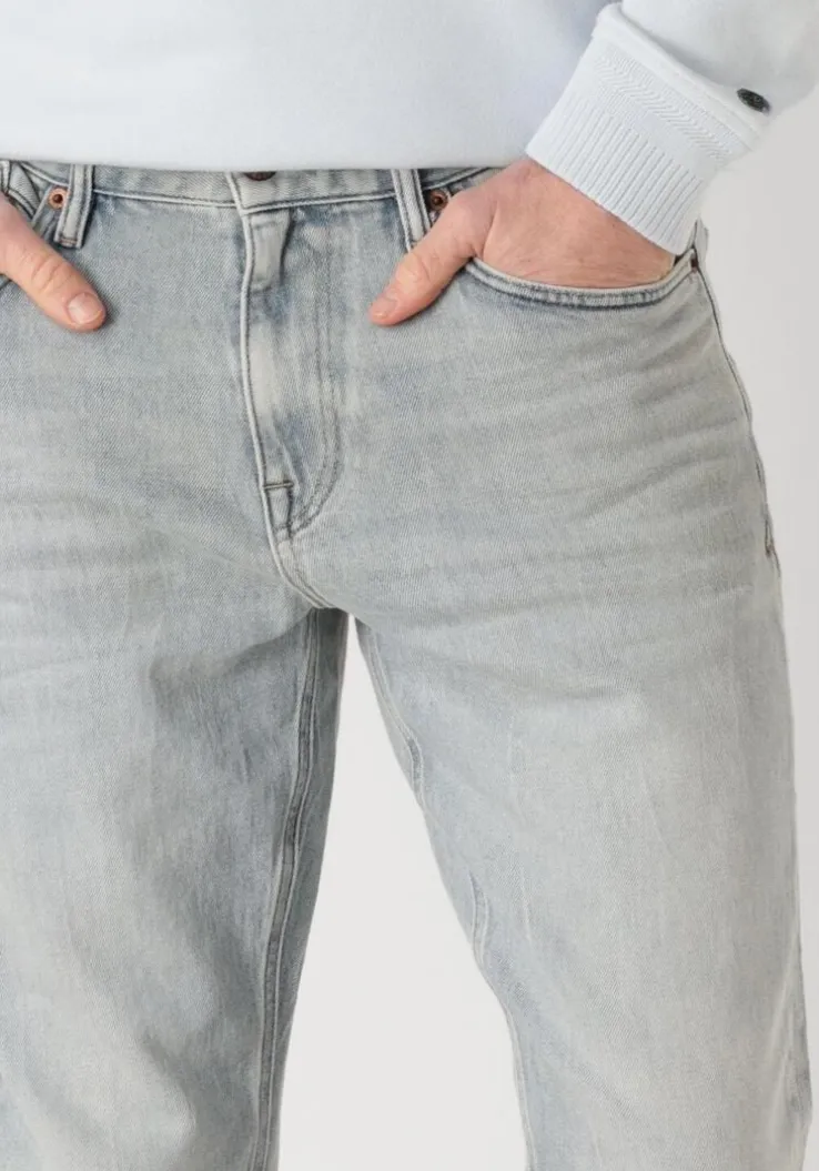 blauwe cast iron straight leg jeans valver regular urban outcast indigo